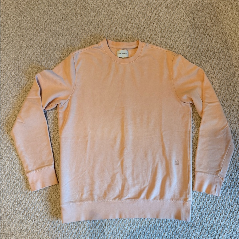 Club Monaco men’s peach lightweight sweatshirt size M